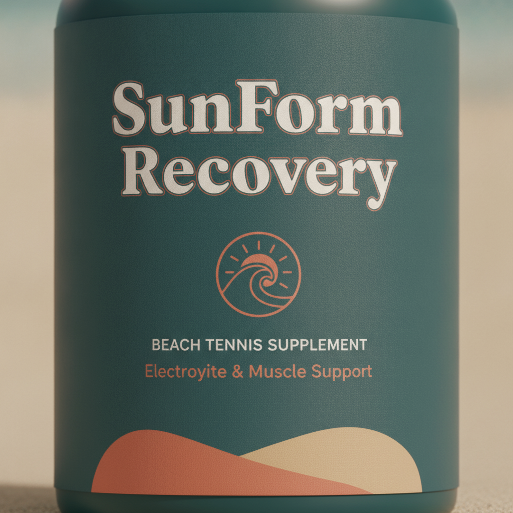 SunForm Recovery — label detail